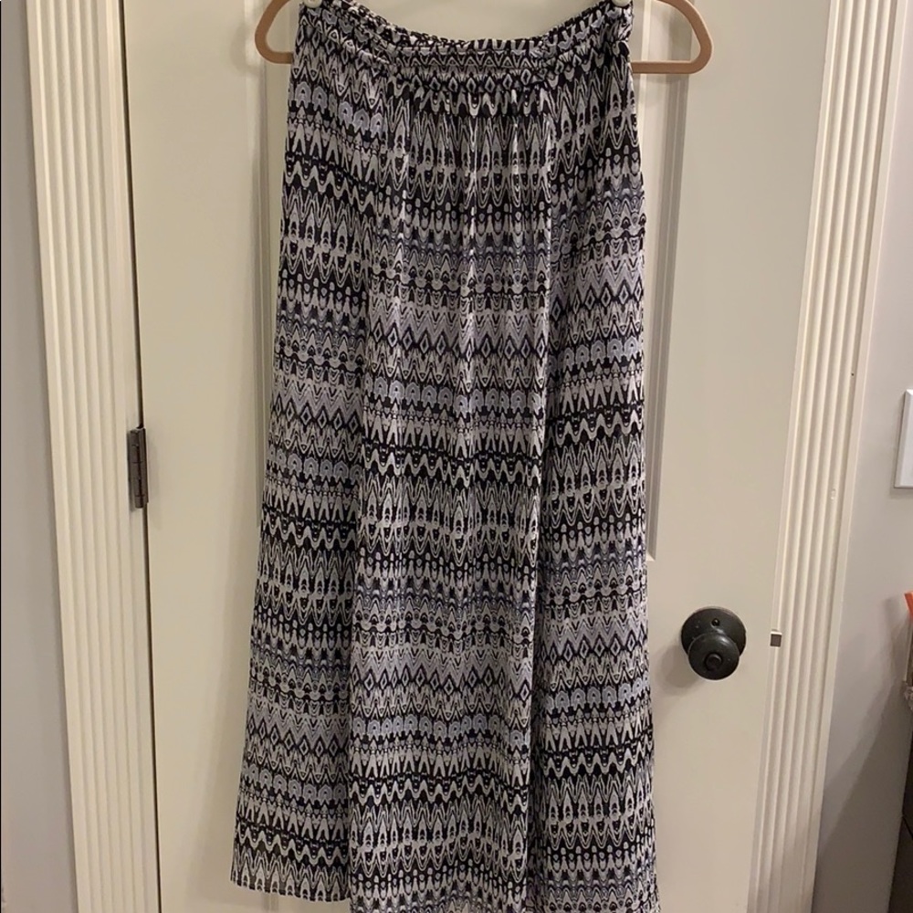 Forever21 Contemporary maxi, semi-sheer skirt